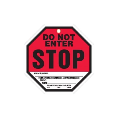 Accuform PF-Cardstock, 3-1/4 in Width, 1/4 in Height, , 25 PK TAP842PTP